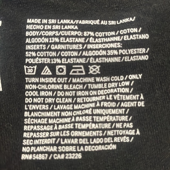 Nwots Victoria Secret Pink black & gray sequin accent Yoga pants Sz Large - Picture 11 of 11